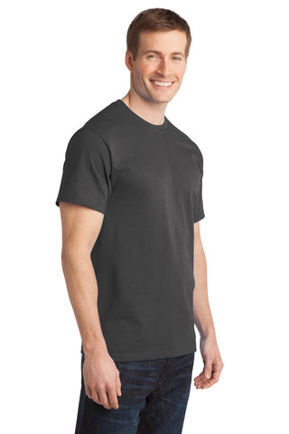 Port & Company Ring Spun Cotton Tee (Charcoal)