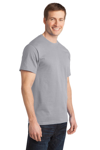 Port & Company Ring Spun Cotton Tee (Silver)