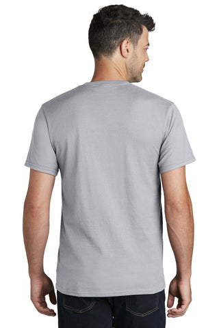 Port & Company Ring Spun Cotton Tee (Silver)