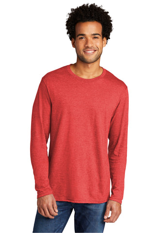 Port & Company Tri-Blend Long Sleeve Tee (Bright Red Heather)