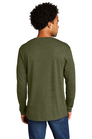 Port & Company Tri-Blend Long Sleeve Tee (Military Green Heather)