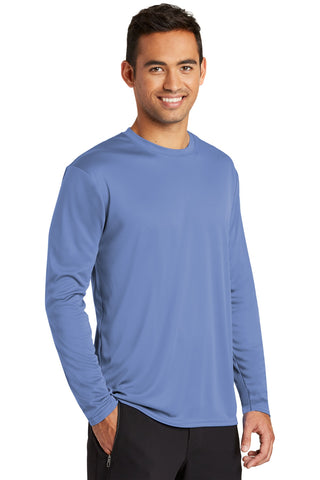 Port & Company Long Sleeve Performance Tee (Carolina Blue)