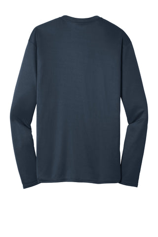 Port & Company Long Sleeve Performance Tee (Deep Navy)