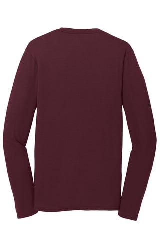 Port & Company Long Sleeve Performance Blend Tee (Athletic Maroon)