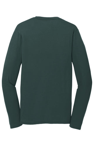 Port & Company Long Sleeve Performance Blend Tee (Dark Green)