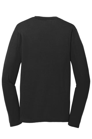 Port & Company Long Sleeve Performance Blend Tee (Jet Black)