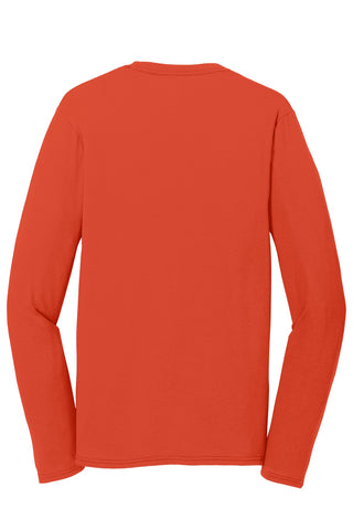 Port & Company Long Sleeve Performance Blend Tee (Orange)