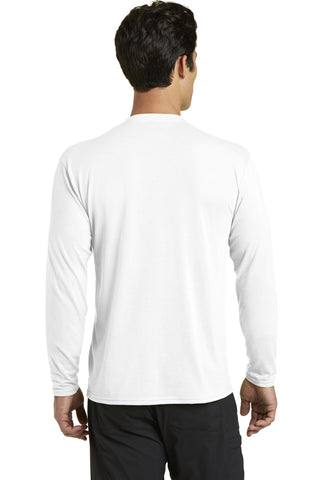 Port & Company Long Sleeve Performance Blend Tee (White)