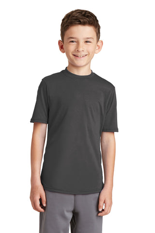 Port & Company Youth Performance Blend Tee (Charcoal)