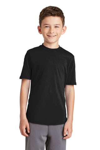 Port & Company Youth Performance Blend Tee (Jet Black)