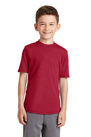 Port & Company Youth Performance Blend Tee (Red)