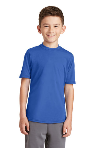 Port & Company Youth Performance Blend Tee (True Royal)