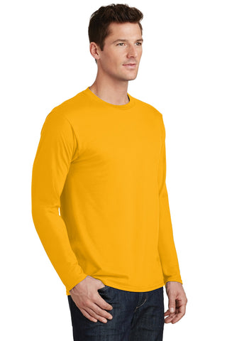 Port & Company Long Sleeve Fan Favorite Tee (Bright Gold)