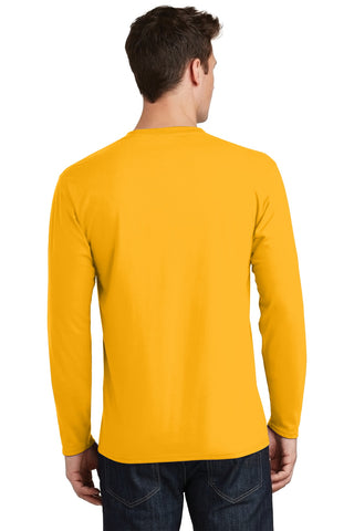 Port & Company Long Sleeve Fan Favorite Tee (Bright Gold)