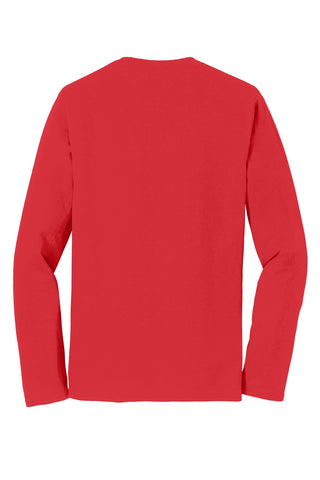 Port & Company Long Sleeve Fan Favorite Tee (Bright Red)