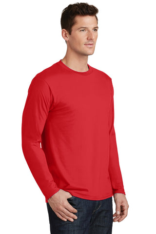 Port & Company Long Sleeve Fan Favorite Tee (Bright Red)