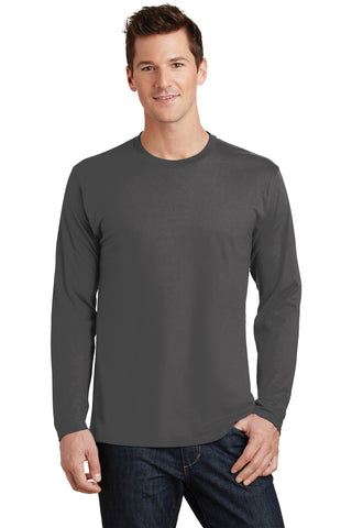 Port & Company Long Sleeve Fan Favorite Tee (Charcoal)