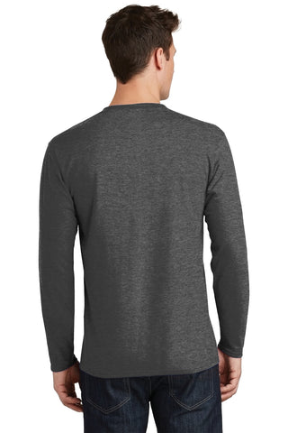 Port & Company Long Sleeve Fan Favorite Tee (Dark Heather Grey)