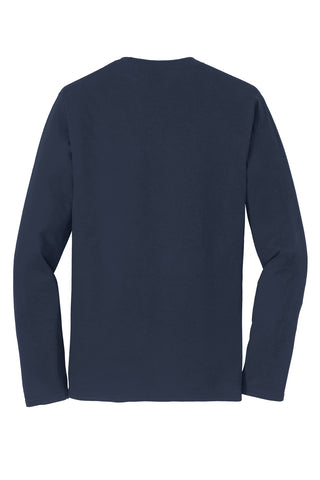 Port & Company Long Sleeve Fan Favorite Tee (Deep Navy)