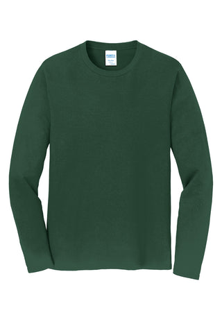 Port & Company Long Sleeve Fan Favorite Tee (Forest Green)