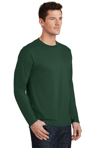 Port & Company Long Sleeve Fan Favorite Tee (Forest Green)