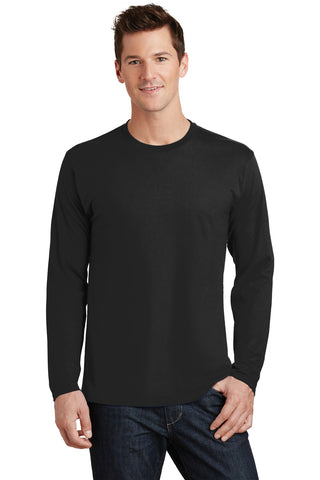 Port & Company Long Sleeve Fan Favorite Tee (Jet Black)