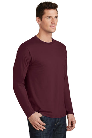 Port & Company Long Sleeve Fan Favorite Tee (Athletic Maroon)