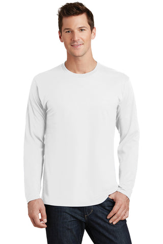 Port & Company Long Sleeve Fan Favorite Tee (White)