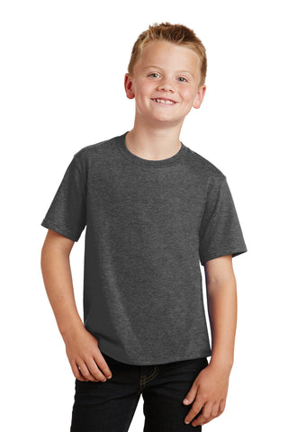 Port & Company Youth Fan Favorite Tee (Dark Heather Grey)