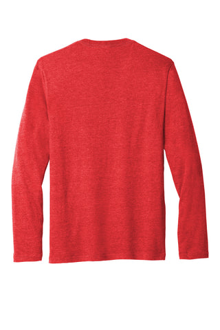 Port & Company Long Sleeve Fan Favorite Blend Tee (Bright Red Heather)