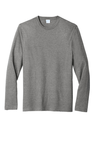 Port & Company Long Sleeve Fan Favorite Blend Tee (Graphite Heather)