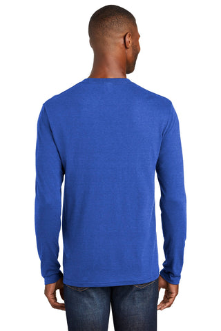 Port & Company Long Sleeve Fan Favorite Blend Tee (True Royal Heather)