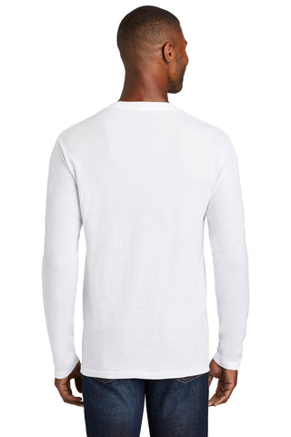 Port & Company Long Sleeve Fan Favorite Blend Tee (White)