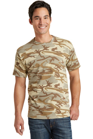 Port & Company Core Cotton Camo Tee (Desert Camo)