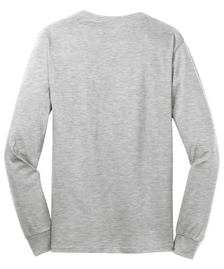 Port & Company Long Sleeve Core Cotton Tee (Ash)