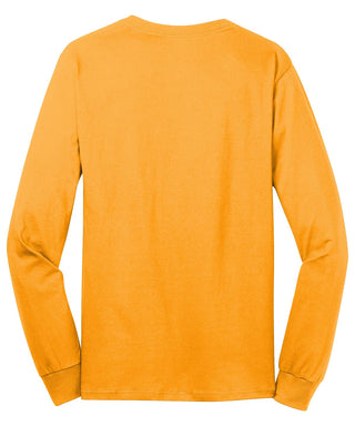 Port & Company Long Sleeve Core Cotton Tee (Gold)