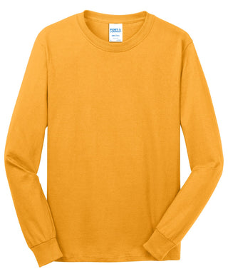 Port & Company Long Sleeve Core Cotton Tee (Gold)