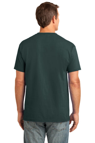 Port & Company Core Cotton Pocket Tee (Dark Green)