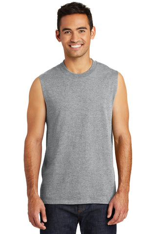 Port & Company Core Cotton Sleeveless Tee (Athletic Heather)