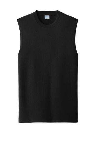 Port & Company Core Cotton Sleeveless Tee (Jet Black)