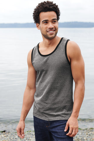 Port & Company Core Cotton Tank Top (Neon Pink)