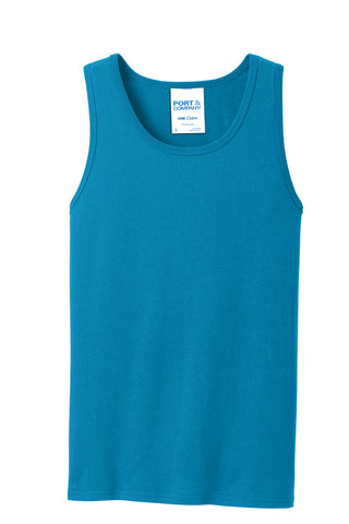 Port & Company Core Cotton Tank Top (Neon Blue)