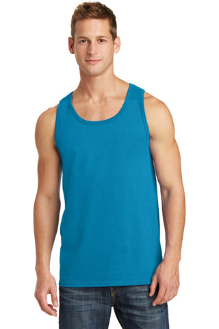 Port & Company Core Cotton Tank Top (Neon Blue)