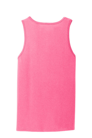 Port & Company Core Cotton Tank Top (Neon Pink)