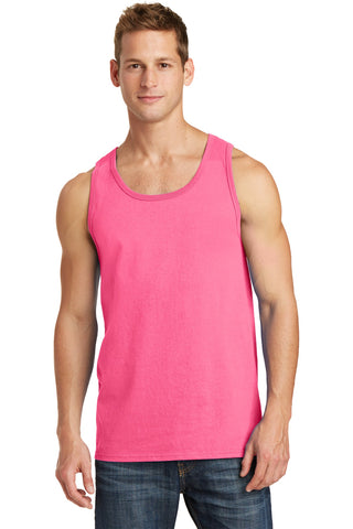 Port & Company Core Cotton Tank Top (Neon Pink)