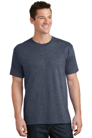 Port & Company Tall Core Cotton Tee (Heather Navy)