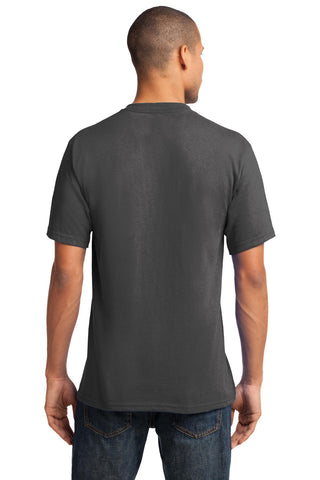 Port & Company Core Cotton V-Neck Tee (Charcoal)