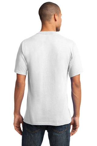 Port & Company Core Cotton V-Neck Tee (White)