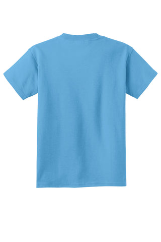 Port & Company Youth Core Cotton DTG Tee (Aquatic Blue)