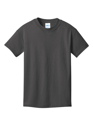 Port & Company Youth Core Cotton DTG Tee (Charcoal)